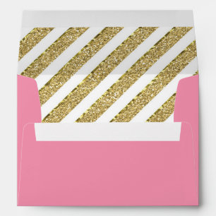 Little Princess Envelope, Faux Gold Glitter Envelopes