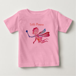 Little Princess Fairy Tutu Bodysuit, Pink Baby T-Shirt