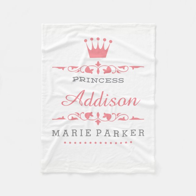 Little Princess Fleece Blanket (Front)
