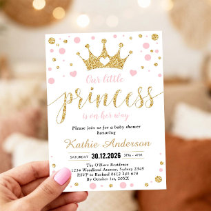 Little Princess Girl Baby Shower Invitation