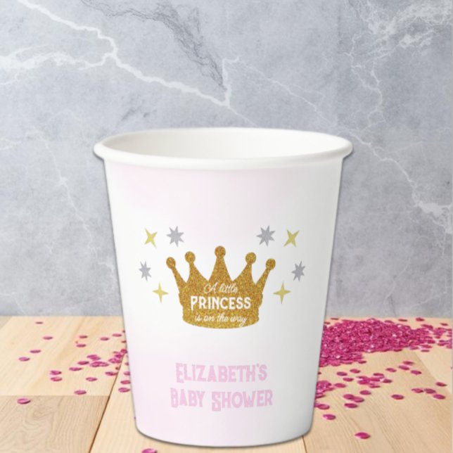 Little Princess Girl Baby Shower Paper Cups (Creator Uploaded)