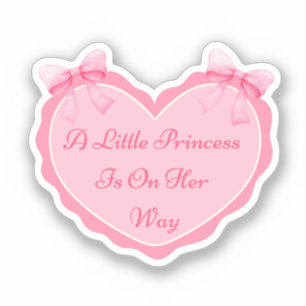 little princess,girl baby shower pink heart cute