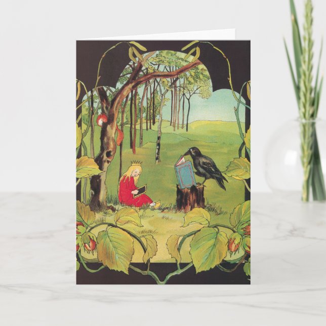 Little Princess in the Forest Greeting Card (Front)