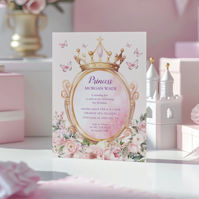 Little Princess Kid's Birthday Budget Invitation (Creator Uploaded)