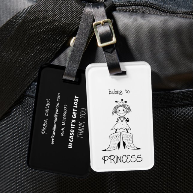 Little princess luggage tag (Creator Uploaded)