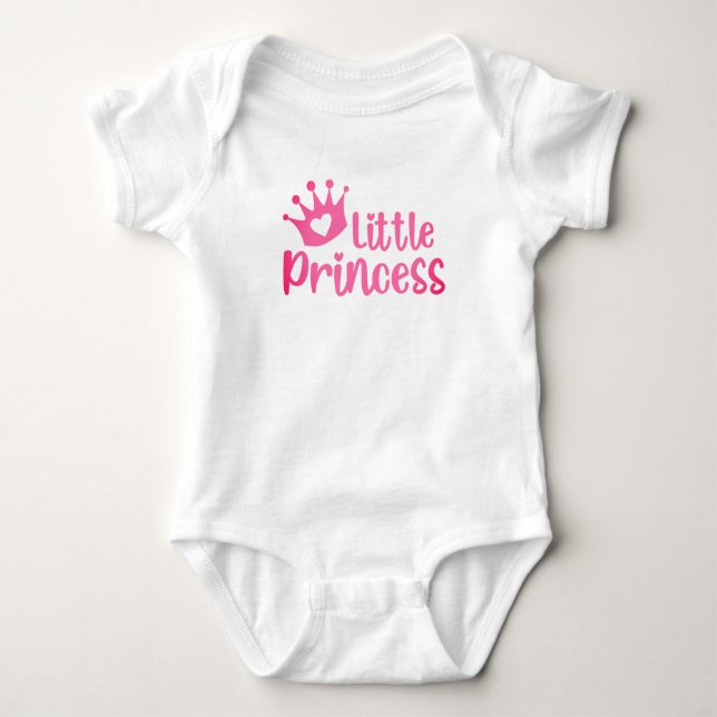 Little Princess. Personalise Baby Bodysuit  (Front)