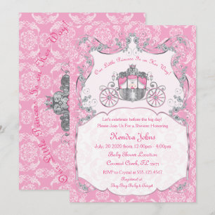 Little Princess, Pink Baby Shower Invitations