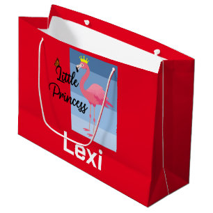 Little Princess Pink Flamingo Design - Gift Bag