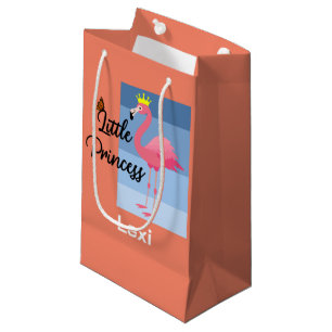 Little Princess Pink Flamingo Design - Gift Bag -
