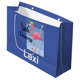 Little Princess Pink Flamingo Design - Gift Bag 