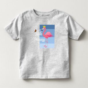 Little Princess Pink Flamingo Design - Toddler Fin T-Shirt
