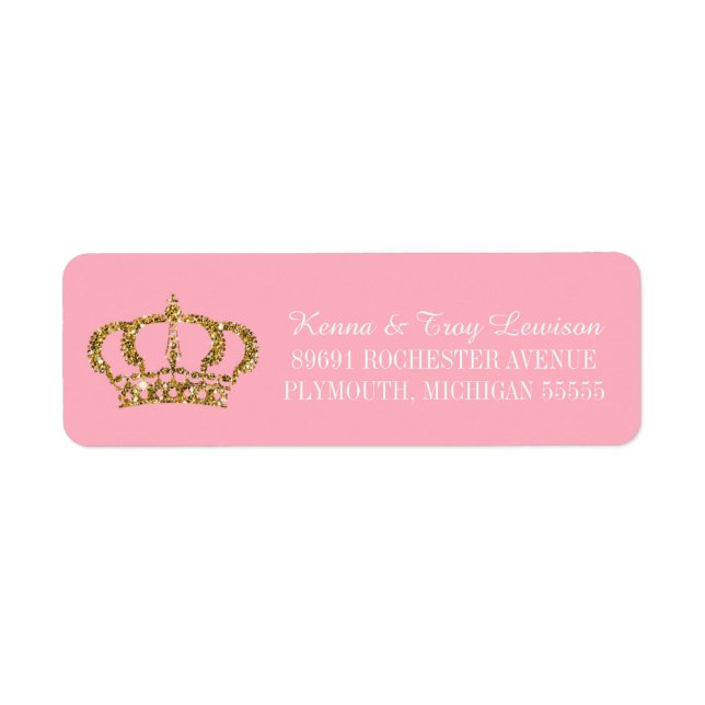 Little Princess Royal Crown Return Address (Front)
