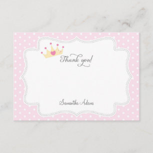 Little Princess Thank You Card
