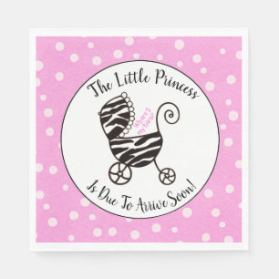 Little Princess - “Where is My Tiara?” Shower  Napkin