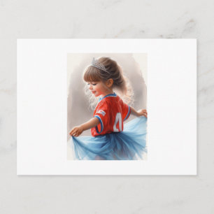 Little Princess With Tiara,  Postcard