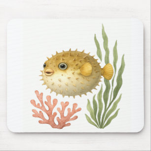 Little Puff of Personality Mouse Mat
