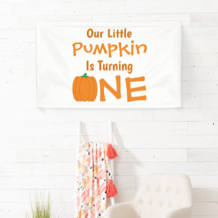 Little Pumpkin 1st Birthday Banner