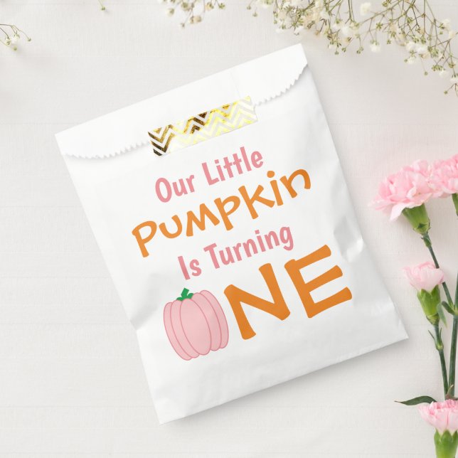 Little Pumpkin 1st Birthday Favour Bags (Sealed)