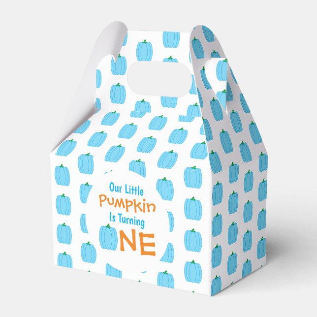 Little Pumpkin 1st Birthday Favour Box (Front Side)