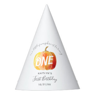 Little Pumpkin 1st Birthday Party Hat