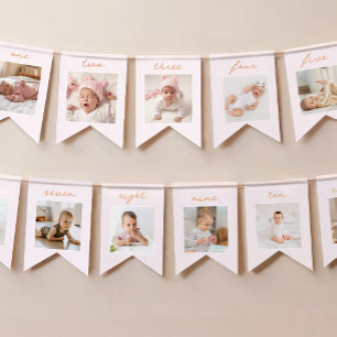 Little Pumpkin 1st Birthday Photo Banner