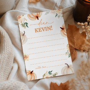 Little Pumpkin 1st Birthday Time Capsule Card