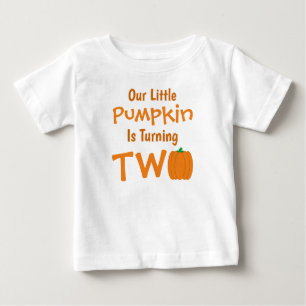 Little Pumpkin 2nd Birthday Baby T-Shirt