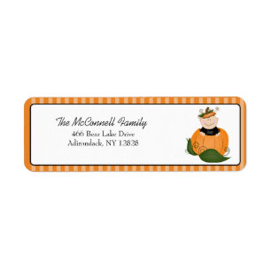 LITTLE PUMPKIN BABY ADDRESS LABELS (Sheet of 30)