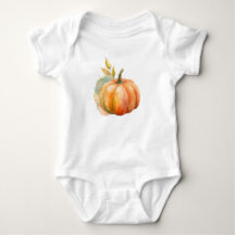 Little pumpkin baby bodysuit is cute