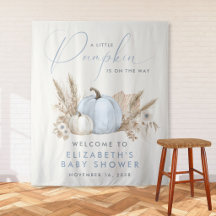 Little Pumpkin Baby Boy Shower Welcome