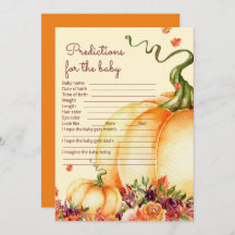 Little pumpkin baby predictions and advice.