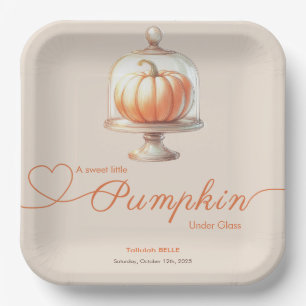 Little Pumpkin Baby Shower – Autumn Chic Paper Plate