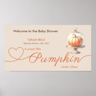Little Pumpkin Baby Shower – Autumn Elegance Poster