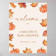 Little Pumpkin Baby Shower Fall Welcome 
