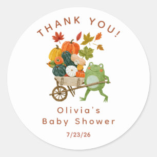 Little Pumpkin Baby Shower Favour Sticker