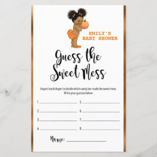 Little Pumpkin Baby Shower Game PRINTED