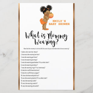 Little Pumpkin Baby Shower Game PRINTED