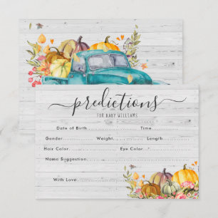 Little Pumpkin   Baby Shower Guessing Game Invitation