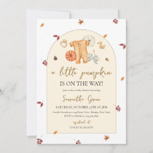 Little Pumpkin Baby Shower Invitation