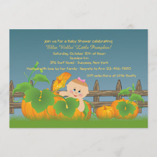 Little Pumpkin Baby Shower Invitation