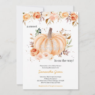 Little Pumpkin Baby Shower Invitation