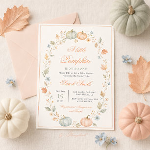 Little Pumpkin Baby Shower Invitation
