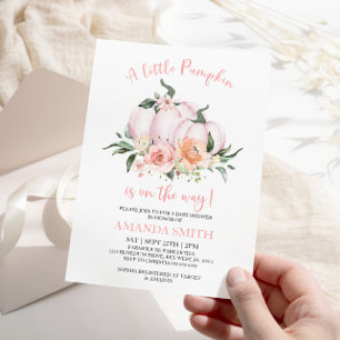 Little Pumpkin Baby Shower Invitation