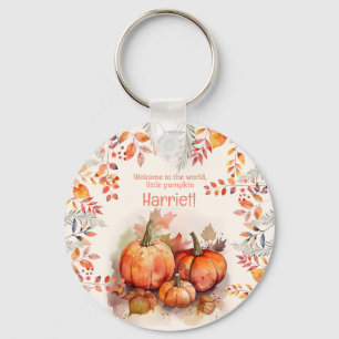 Little Pumpkin Baby Shower Keychan Key Ring