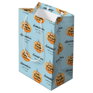 Little Pumpkin Baby Shower Medium Gift Bag