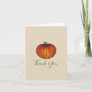 Little Pumpkin Baby Shower New Arrival Autumn Fall Card