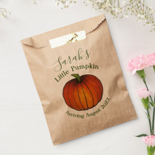 Little Pumpkin Baby Shower New Arrival Autumn Fall Favour Bags