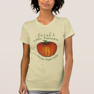 Little Pumpkin Baby Shower New Arrival Autumn Fall T-Shirt