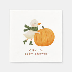 Little Pumpkin Baby Shower Paper Napkin