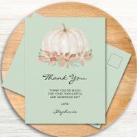 Little Pumpkin Baby Shower Thank You